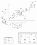 Cylinder Head Gasket Set - Engine Gasket Set - Valve Valves Diagram and Parts List for 21B707-0453-E1  Briggs and Stratton Engine